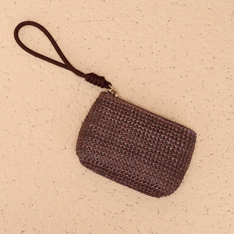 Монетник от слама — ултралек, с едно сгъване, преносим клъч за ключове и карти