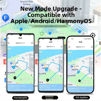 Bluetooth проследяващ нашийник за домашни любимци — Android и iOS съвместим за котки и кучета, модел F1A, 210mAh, обхват 20m, 35g, ABS