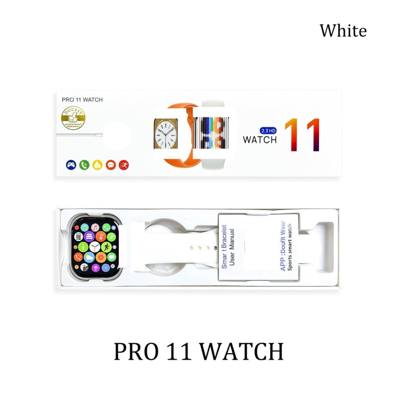 Pro11 pametni sat s Bluetooth pozivom, IPS zaslon, praćenje otkucaja srca i razine zasićenja krvi kisikom, bežično punjenje