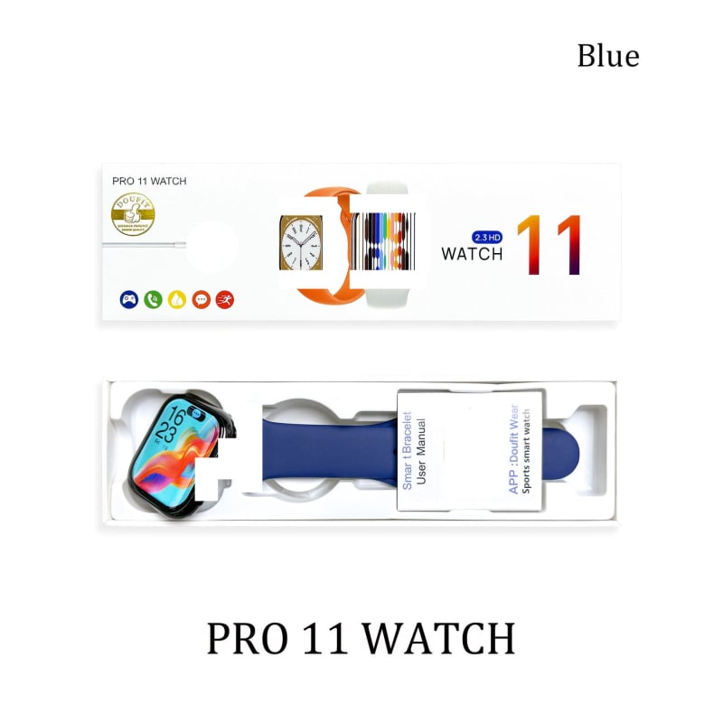 Pro11 pametni sat s Bluetooth pozivom, IPS zaslon, praćenje otkucaja srca i razine zasićenja krvi kisikom, bežično punjenje