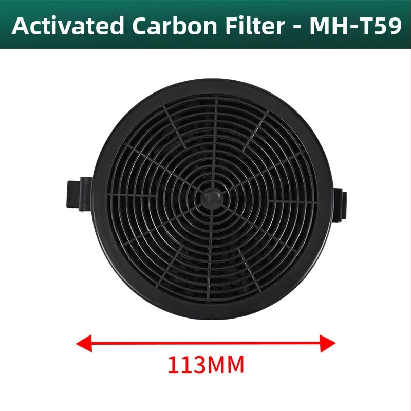 Manhe филтър с активен въглен за кухненски аспиратор, модел Activated carbon, повърхностен монтаж