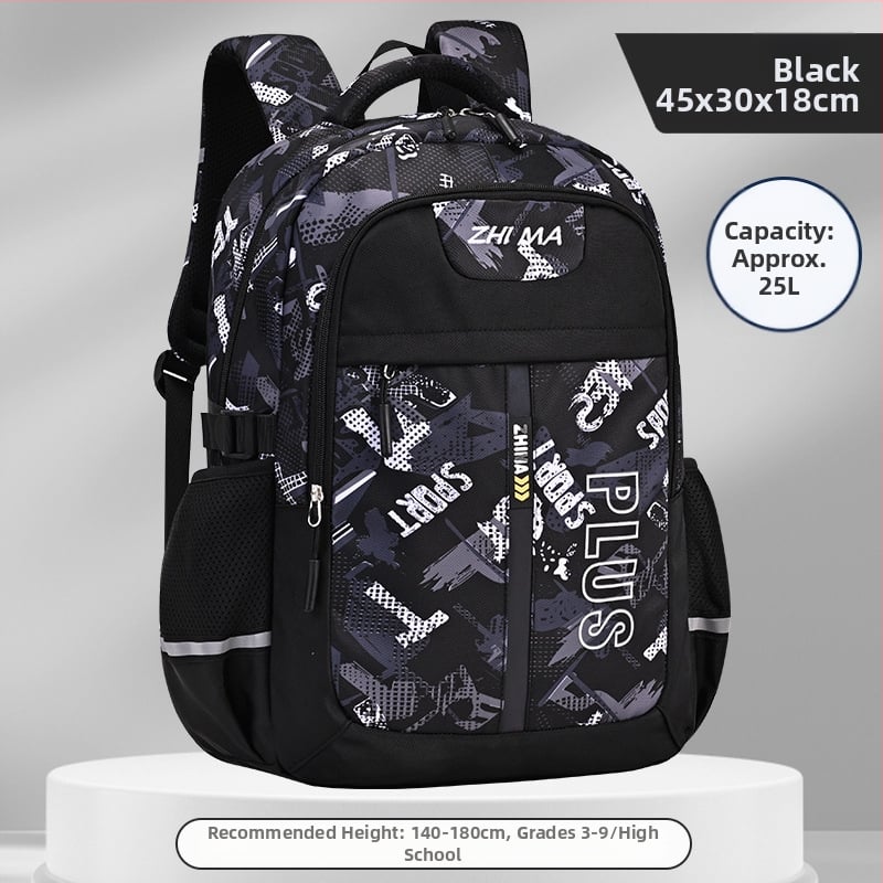 Sesame Baby училищен ранец, унисекс, ултралек полиестер, за ученици 1–9 клас, защита на гръбнака, дишащ дизайн, рефлекторни елементи за нощна безопасност, ремъци с въздушна възглавница