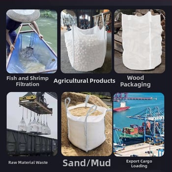 Veterná tonová taška na prepravu vody, kreviet, piesku a kalov; štvorcový tvar; materiál: mimoriadne odolná sieťovina; kapacita: viacero veľkostí; značka Kaixiu