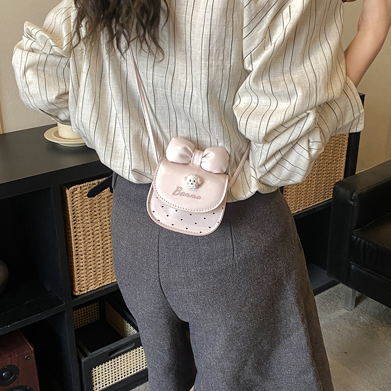 Dječja crossbody torba s mačjim ušima i anime uzorkom, ultra lagana PU tkanina, BM-1211, 1 preklop novčanik