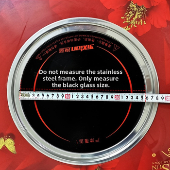 Стъклен панел за нагряване за индукционен котлон – кръгла форма, микро-кристална плоча, аксесоар за електрическа керамична плита