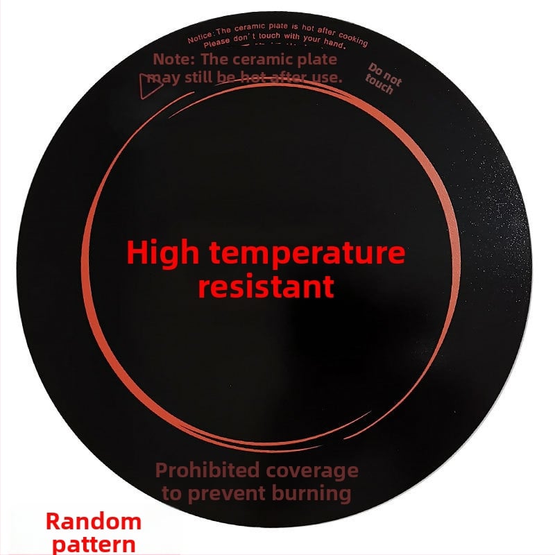 Стъклен панел за нагряване за индукционен котлон – кръгла форма, микро-кристална плоча, аксесоар за електрическа керамична плита