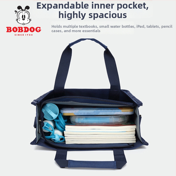 Платнена чанта за ученици от началното училище, кръстосана презрамка, голям капацитет, водоустойчива, ултралека — Babu Bean