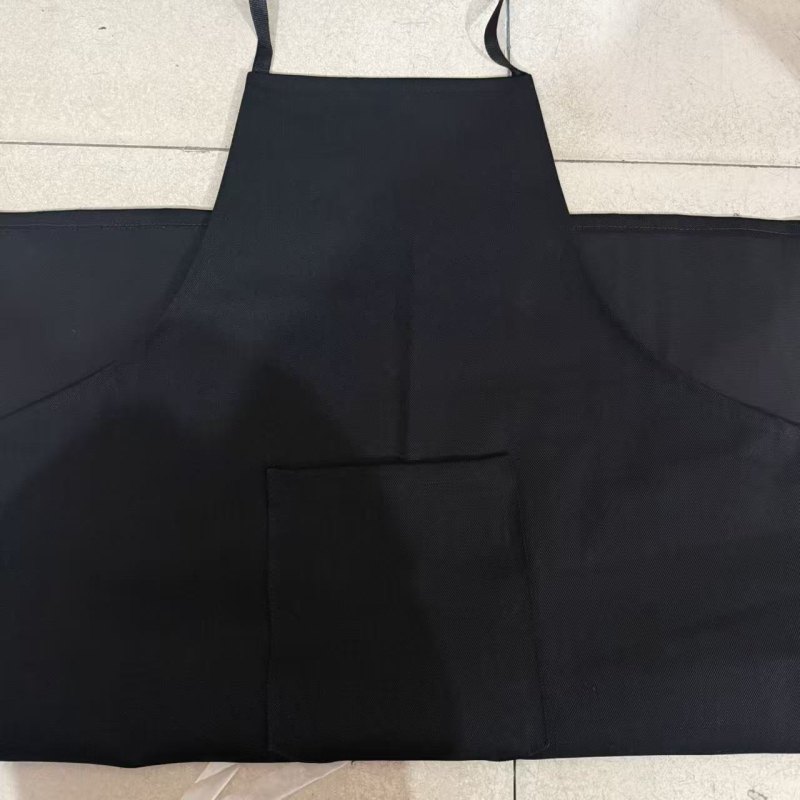 Șorț denim semi-lung, cu bretea groasă pentru gât, rezistent la ulei și uzură, potrivit pentru fabrici, construcții și bucătărie