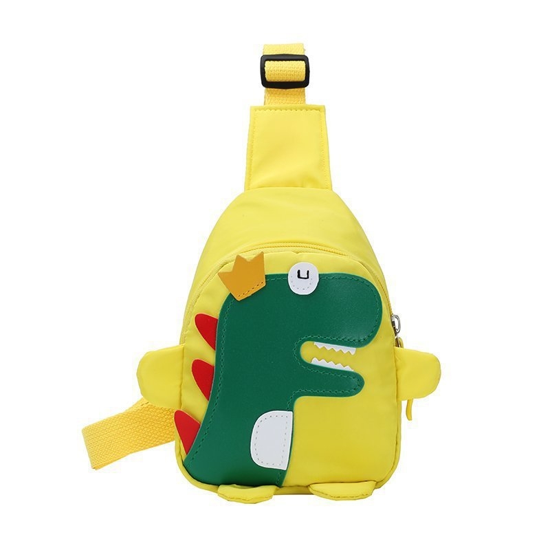 Dječja torba preko ramena s dinosaurusom - unisex, Oxford tkanina, lagana, bez podstavke, karikaturni dizajn