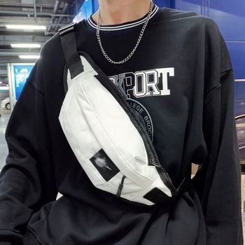 Muška prsna torbica, platnena, vodootporna, street-trend stil, svakodnevna uporaba