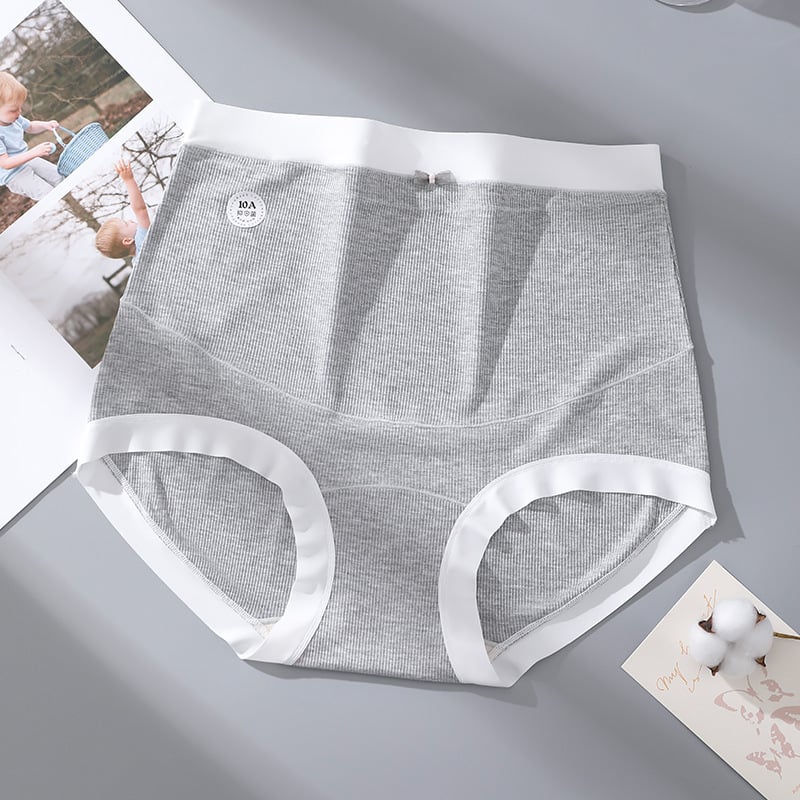 Εσώρουχο εγκυμοσύνης με υψηλή μέση για στήριξη της κοιλιάς, Plus Size, διαπνοή, αντιβακτηριακό, υποστήριξη κοιλιάς, επένδυση από μετάξι Mulberry, βασικό υλικό: βισκόζη