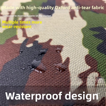 Планинска раница за туризъм 56–75 л, найлон, водоустойчива, износоустойчива, против кражба, разширяема, с извити презрамки, за 16-инчов лаптоп, геометричен принт