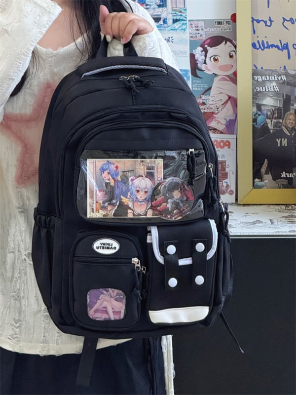 Ученическа раница с плат Oxford, дишащ дизайн, презрамки с въздушно подплъване, подплата от полиестер, подходяща за ученици от 3-4 клас