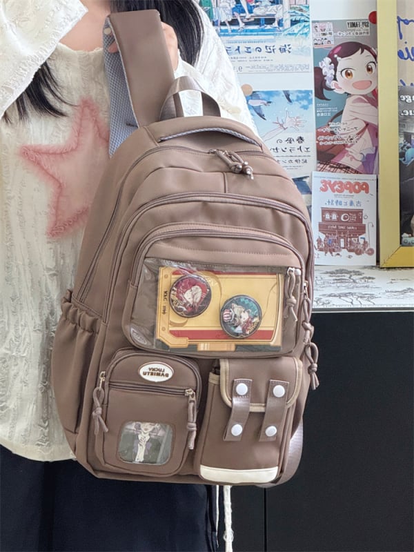 Ученическа раница с плат Oxford, дишащ дизайн, презрамки с въздушно подплъване, подплата от полиестер, подходяща за ученици от 3-4 клас