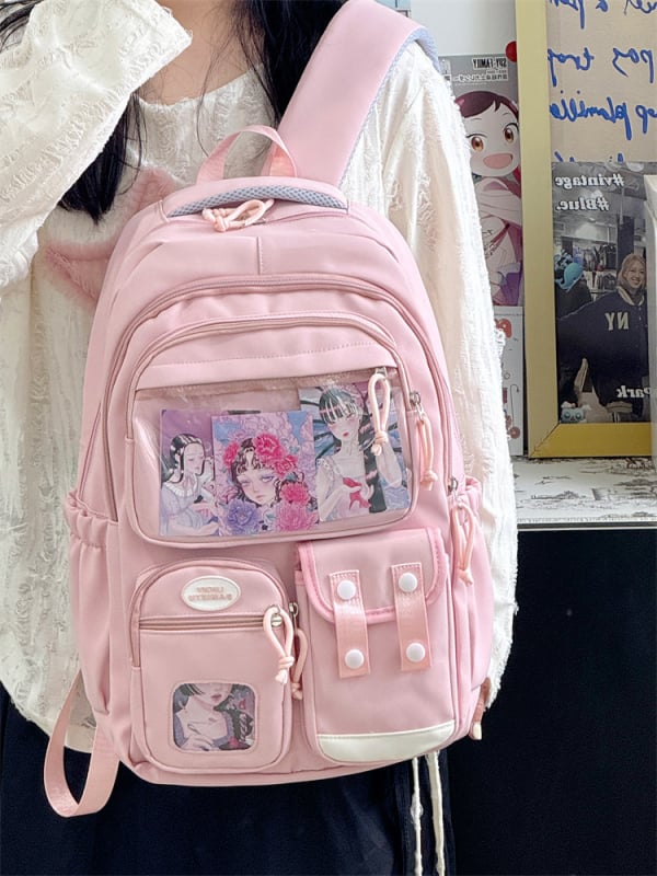 Ученическа раница с плат Oxford, дишащ дизайн, презрамки с въздушно подплъване, подплата от полиестер, подходяща за ученици от 3-4 клас