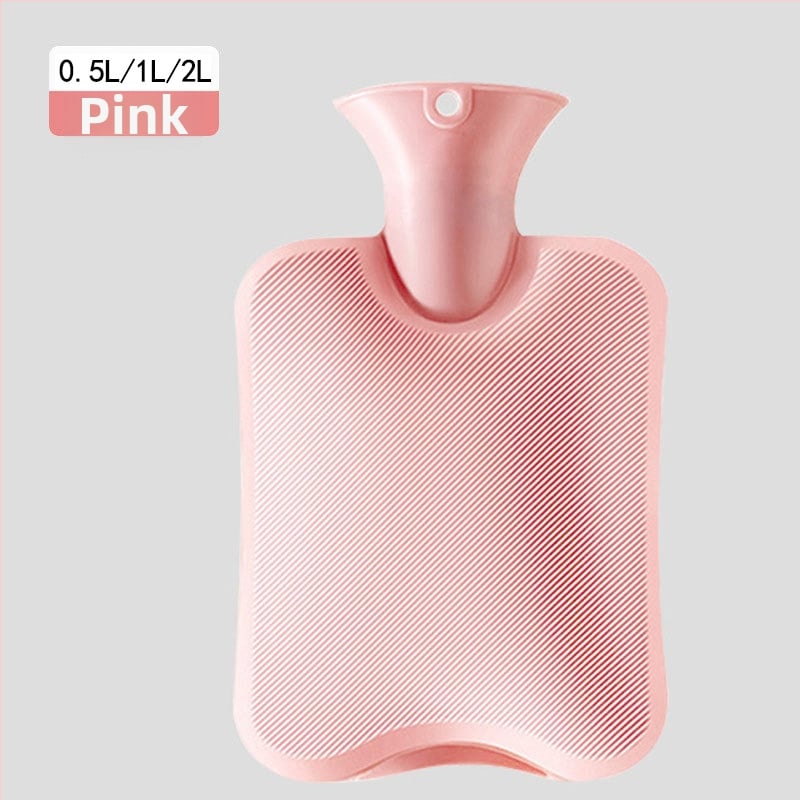 Pliušinis karšto vandens maišelis su PVC aukštos tankio, pripildytas vandeniu, 300 g, skirta viso kūno šildymui