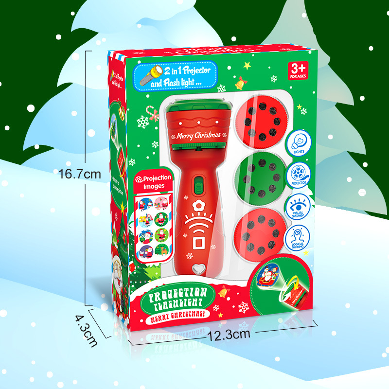 Projection flashlight εκπαιδευτικό παιχνίδι για παιδιά με φωτεινά μοτίβα, προάγει την όραση και την γνωστική ανάπτυξη, ηλικία 4–6 ετών, πλαστικό