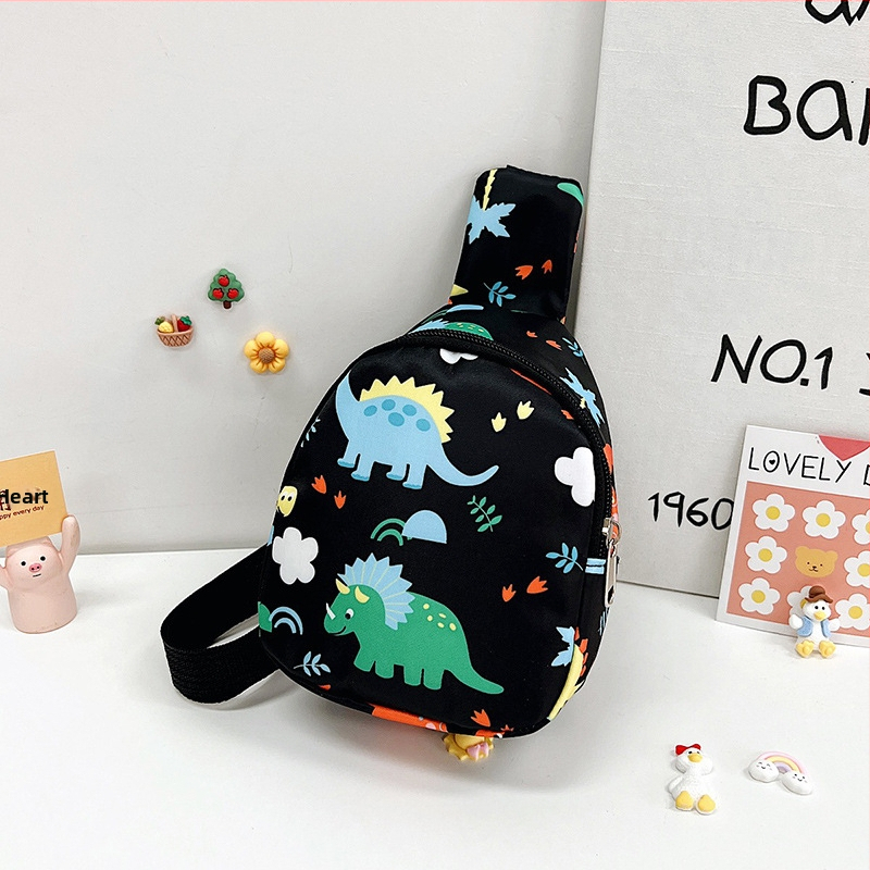 Dječja crossbody torba s motivom dinosaura — najlon materijal, ultra lagana, protiv krađe, otporna na habanje, za svakodnevnu upotrebu