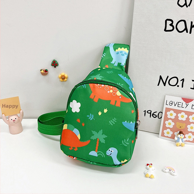 Dječja crossbody torba s motivom dinosaura — najlon materijal, ultra lagana, protiv krađe, otporna na habanje, za svakodnevnu upotrebu