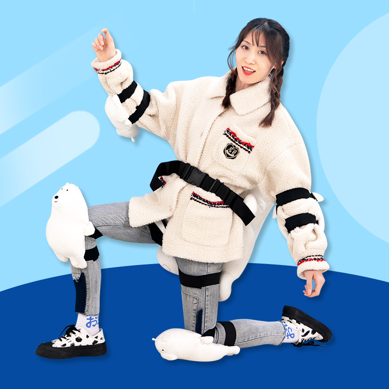 Коленни протектори за ски – плюшени, памучни подплънки, за деца и възрастни, подходящи за ледено-снежни спортове