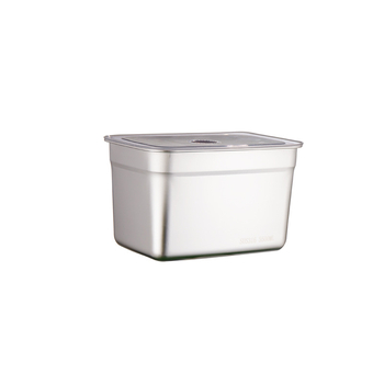 304 rozsdamentes acélból készült ételtároló doboz, téglalap alakú, zárható, mikróhullámú sütő kompatibilis