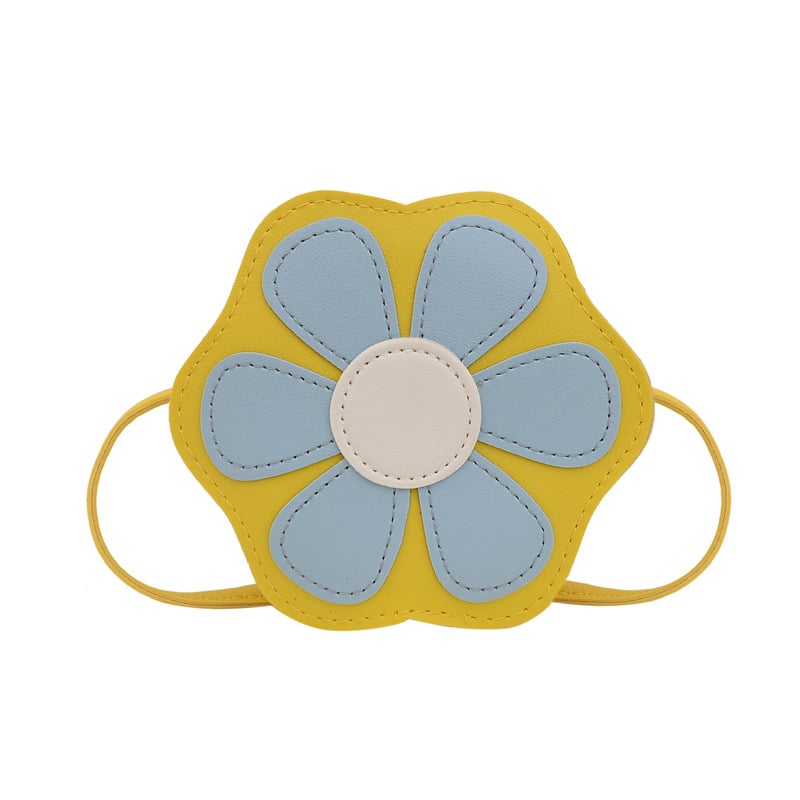 Dječja torbica od PU kože, preko ramena s cvjetnim oblikom, sladak geometrijski uzorak, za učenice osnovne škole