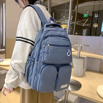 Unisex hátizsák, városi minimalist stílus, Oxford anyagból, 20–35L kapacitás, gerincvédelem, görbült vállpántok