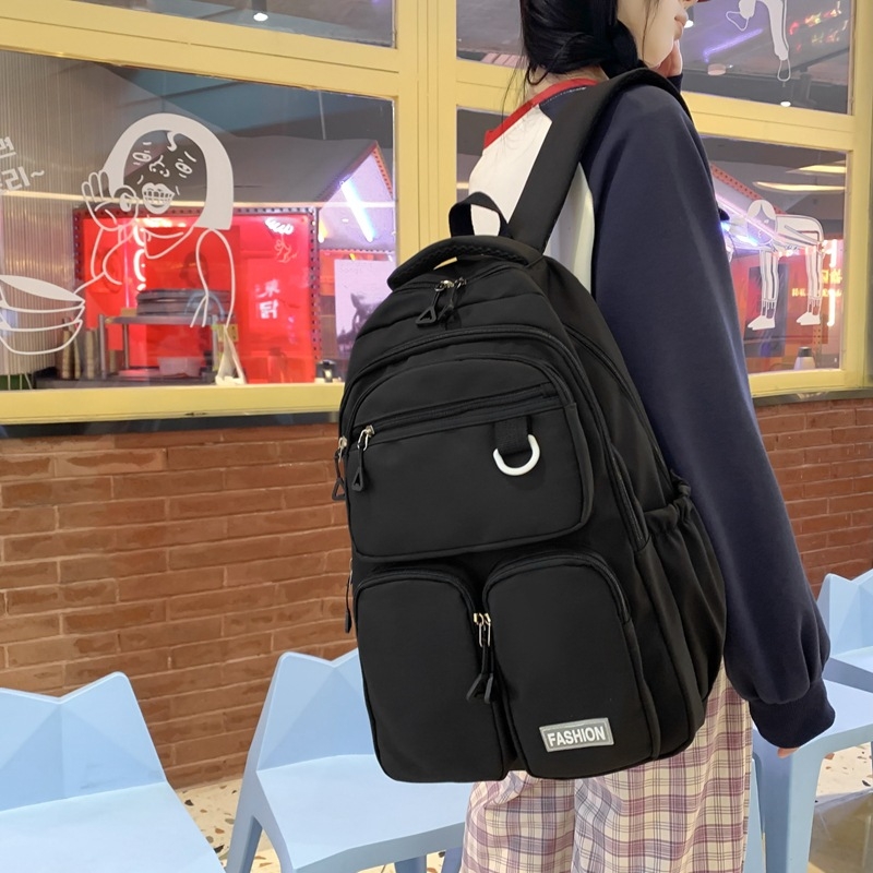 Unisex hátizsák, városi minimalist stílus, Oxford anyagból, 20–35L kapacitás, gerincvédelem, görbült vállpántok