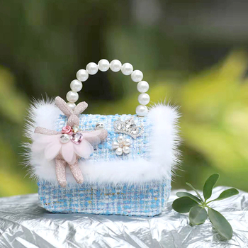 Plišani zeka crossbody novčanik za djevojčice i djecu – mini lutka torbica, podstava od poliestera, životinjski uzorak, dječji slatki stil (Jin Yuna)