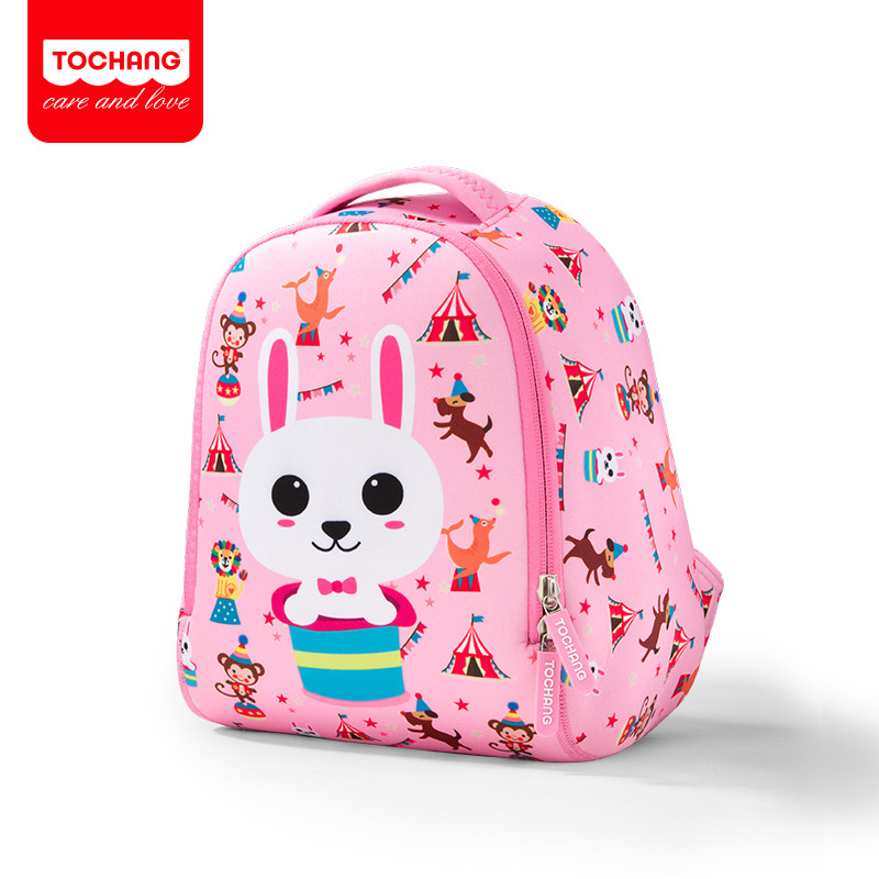 Детска раница за начално училище — diving material, дишаща, износоустойчива, намалява натоварването, сладък анимационен стил