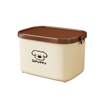 Asztali tároló doboz fedővel, PP műanyag, rajzfilmszerű dizájn