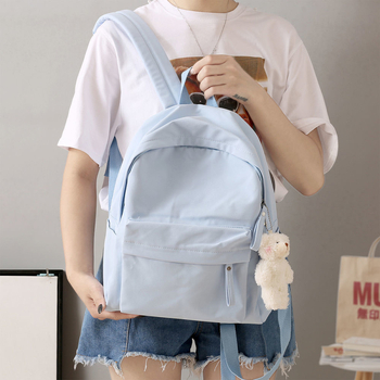 Najlonski školski ruksak, unisex, 20–35 L, stil fakulteta, prozračan, vodootporan, protiv krađe, ergonomski stražnji panel, pogodan za 15-inčni laptop