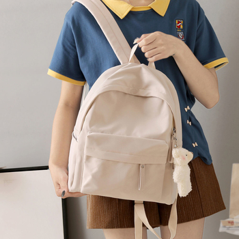 Najlonski školski ruksak, unisex, 20–35 L, stil fakulteta, prozračan, vodootporan, protiv krađe, ergonomski stražnji panel, pogodan za 15-inčni laptop