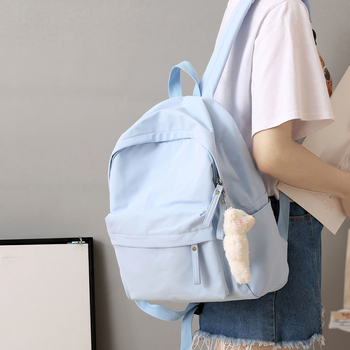 Najlonski školski ruksak, unisex, 20–35 L, stil fakulteta, prozračan, vodootporan, protiv krađe, ergonomski stražnji panel, pogodan za 15-inčni laptop