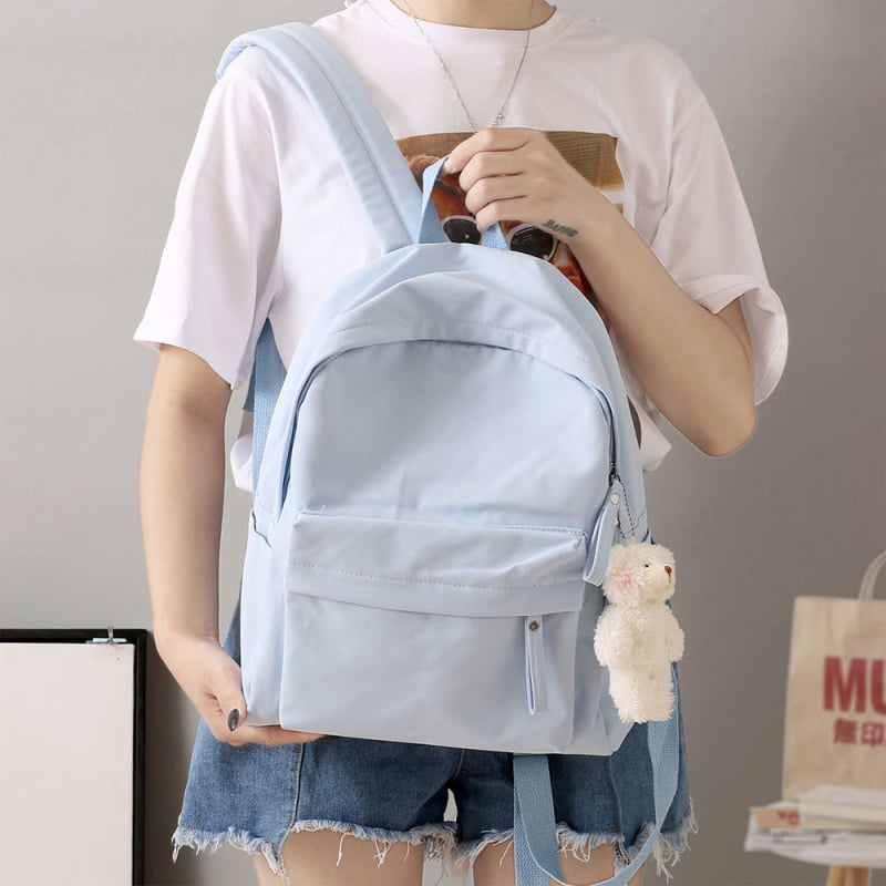 Najlonski školski ruksak, unisex, 20–35 L, stil fakulteta, prozračan, vodootporan, protiv krađe, ergonomski stražnji panel, pogodan za 15-inčni laptop