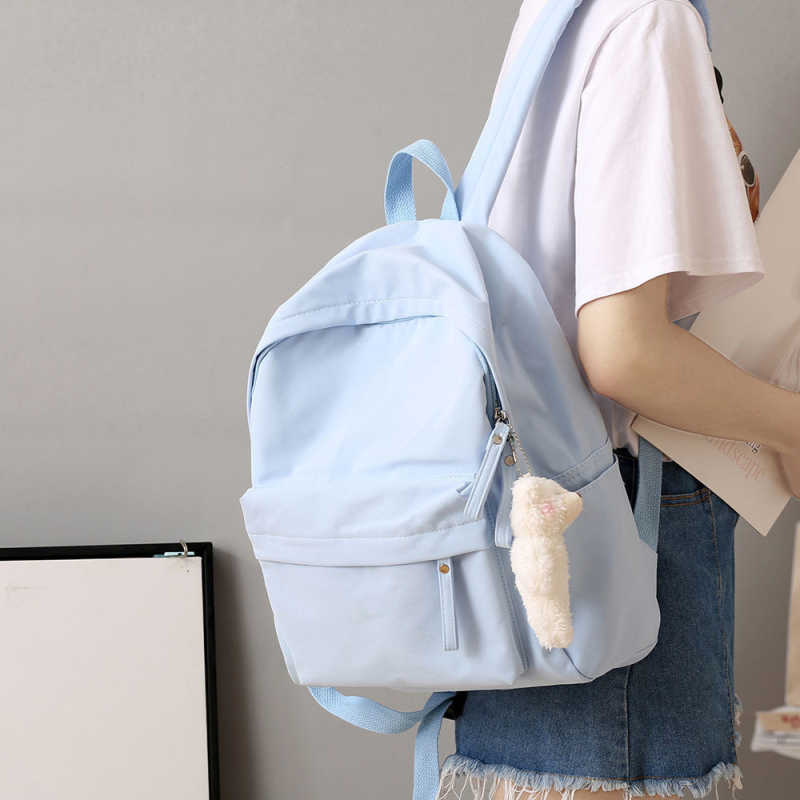 Najlonski školski ruksak, unisex, 20–35 L, stil fakulteta, prozračan, vodootporan, protiv krađe, ergonomski stražnji panel, pogodan za 15-inčni laptop