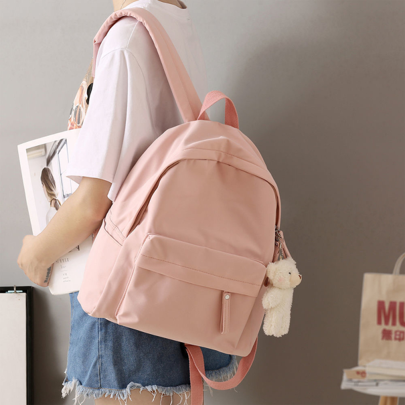 Najlonski školski ruksak, unisex, 20–35 L, stil fakulteta, prozračan, vodootporan, protiv krađe, ergonomski stražnji panel, pogodan za 15-inčni laptop