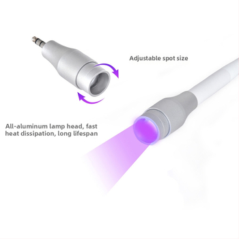 UV lampový držiak, séria 009, nastaviteľná veľkosť bodu, pre mihalnice a gél na nechty, hliníkové puzdro, JLONLI značka, 5V, 1A