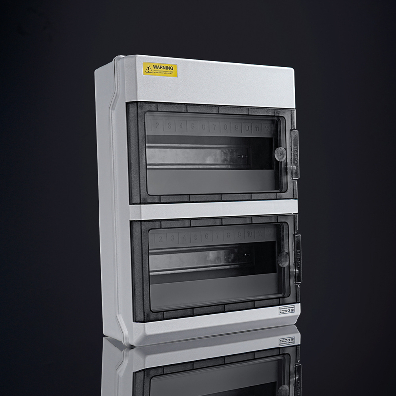 24-канална IP66 външна разпределителна кутия, PC корпус, медни клеми, CE сертифицирана