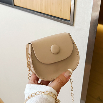 ESTELLA Dječja torbica za rame s lancem, PVC materijal, podstava PU, karirani uzorak