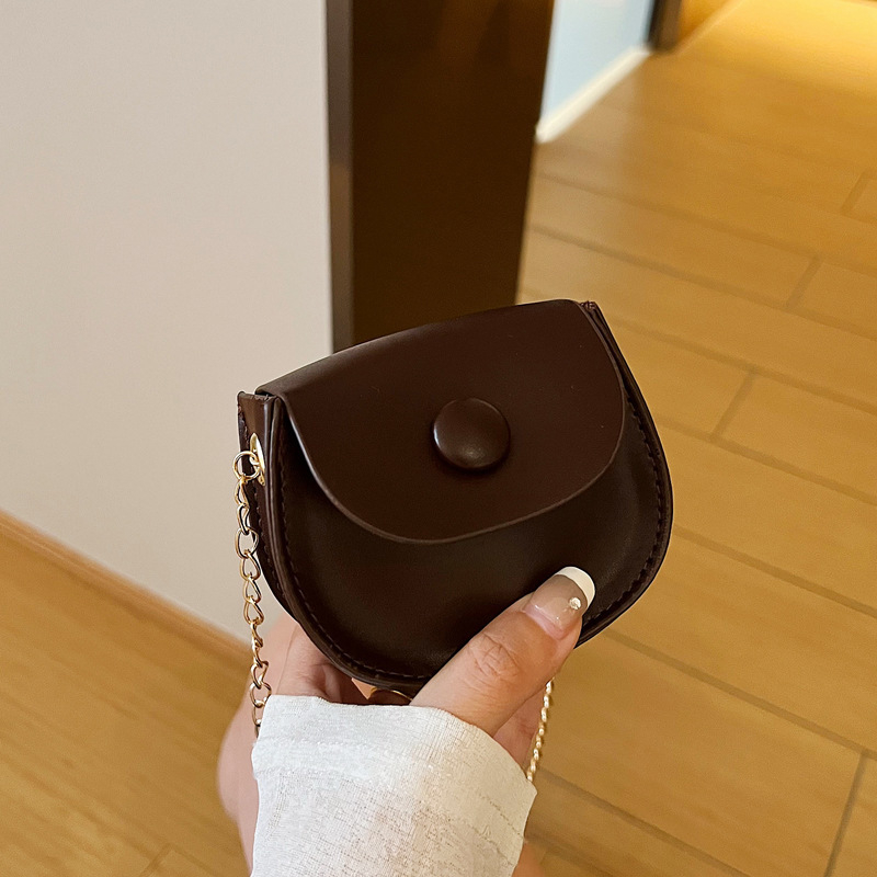 ESTELLA Dječja torbica za rame s lancem, PVC materijal, podstava PU, karirani uzorak