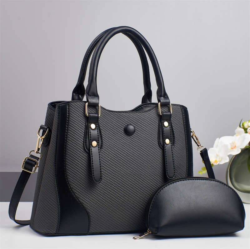 Ženska torbica preko ramena Crossbody od PU kože, gradski street style, Tote torba, vodoravni kvadratni oblik, zatvarač