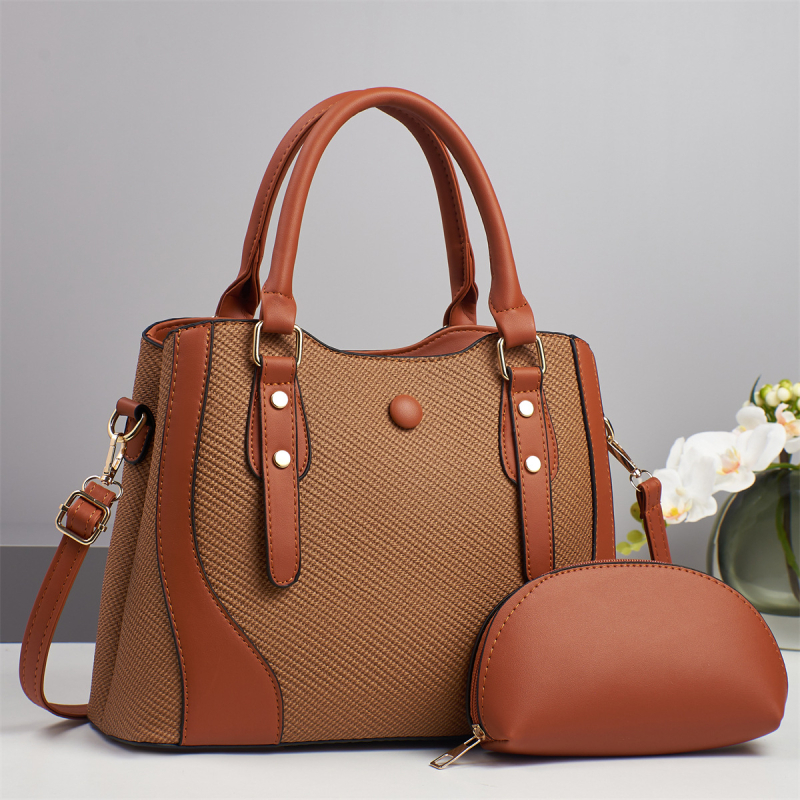 Ženska torbica preko ramena Crossbody od PU kože, gradski street style, Tote torba, vodoravni kvadratni oblik, zatvarač