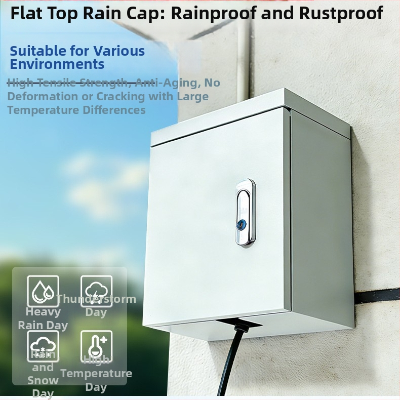 Външна водоустойчива разпределителна кутия за зарядно устройство, 5 вериги, монтаж на стена или на стойка, IP31, 32 A, корпус от галванизиран полимер