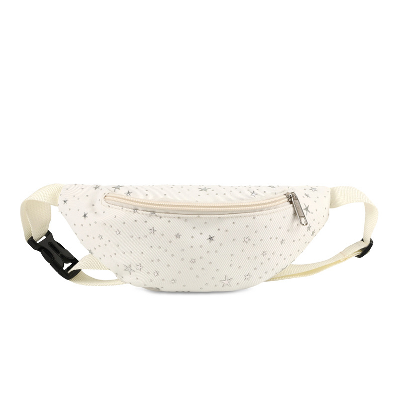 Dječja crossbody torba, jednofarbni dizajn s motivom male zvjezdice, najlon, podstava poliester, unisex, za vrtić, zima 2025