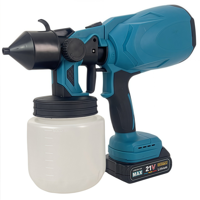 Pištolj za raspršivanje lateks boje - punjiva litijeva baterija, visok tlak, 21V, pogodan za raspršivanje boje i vode (punjiva litijeva baterija, 21V)