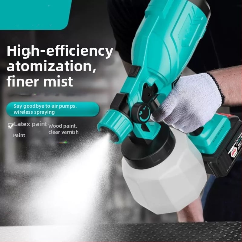 Donkin електрически спрей-пистолет за домашна употреба – презареждаща литиева батерия, All-in-One зарядно, за боядисване