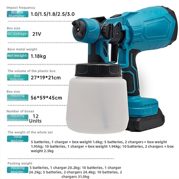 Мултифункционален пистолет за пръскане с литиева батерия, специален адаптер за декорация и боядисване, мощен дърводелски пистолет за пръскане