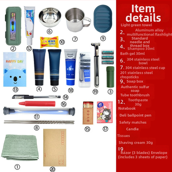 Комплект чанти в камуфлажен стил за активност на открито – геометричен модел, плат Oxford, подплата полиестер, унисекс