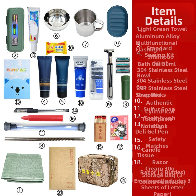 Комплект чанти в камуфлажен стил за активност на открито – геометричен модел, плат Oxford, подплата полиестер, унисекс